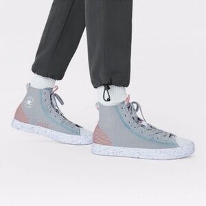 CONVERSE CRATER HI TOP SUMMER DAZE ASH STONE CANVAS RENEW SNEAKERS SIZE 8